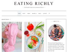 Tablet Screenshot of eatingrichly.com